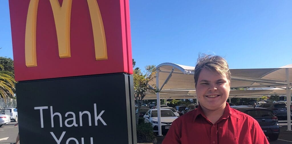 Vadim working at McDonalds Birkdale